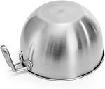 3 Pieces 304 Stainless Steel Mixing Bowls, 1.3/2.1/2.6 Quart Mixing Bowl Set with Handle, Pour Spouts & Measurement Marks, Metal Nesting Bowls with Silicone Spatula for Baking Cooking