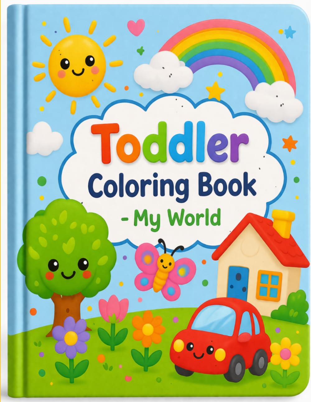 Toddler Coloring Book: My world