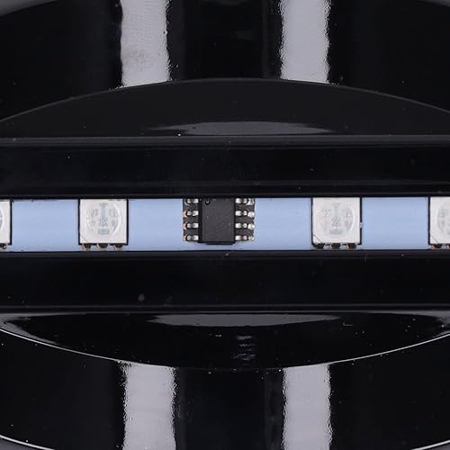 Miniatura 9 de Base de luz LED, 4 cuentas LED, soporte de exhibición iluminado colorido de vidrio 3D, soporte de base LED con 2 modos de alimentación para arte de