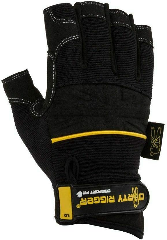 Dirty Rigger Comfort Fit Gloves (Fingerless) (L)