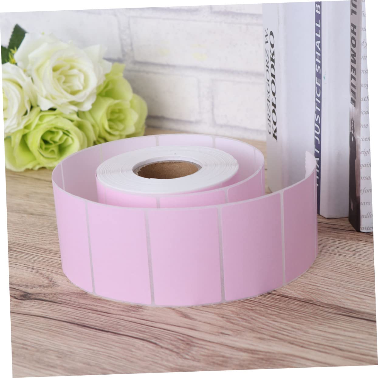 4pezzi Etichette Termiche Autoadesive Per Adatte Per Scrittura Usare Per Tè Al Latte Rosa