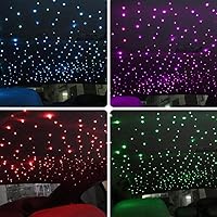 Vista 6 de Twinkle Starlight Headliner Light,32W 1000pcs 13.1ft LED Star - Kit de luz de fibra óptica para techo con aplicación/control remoto