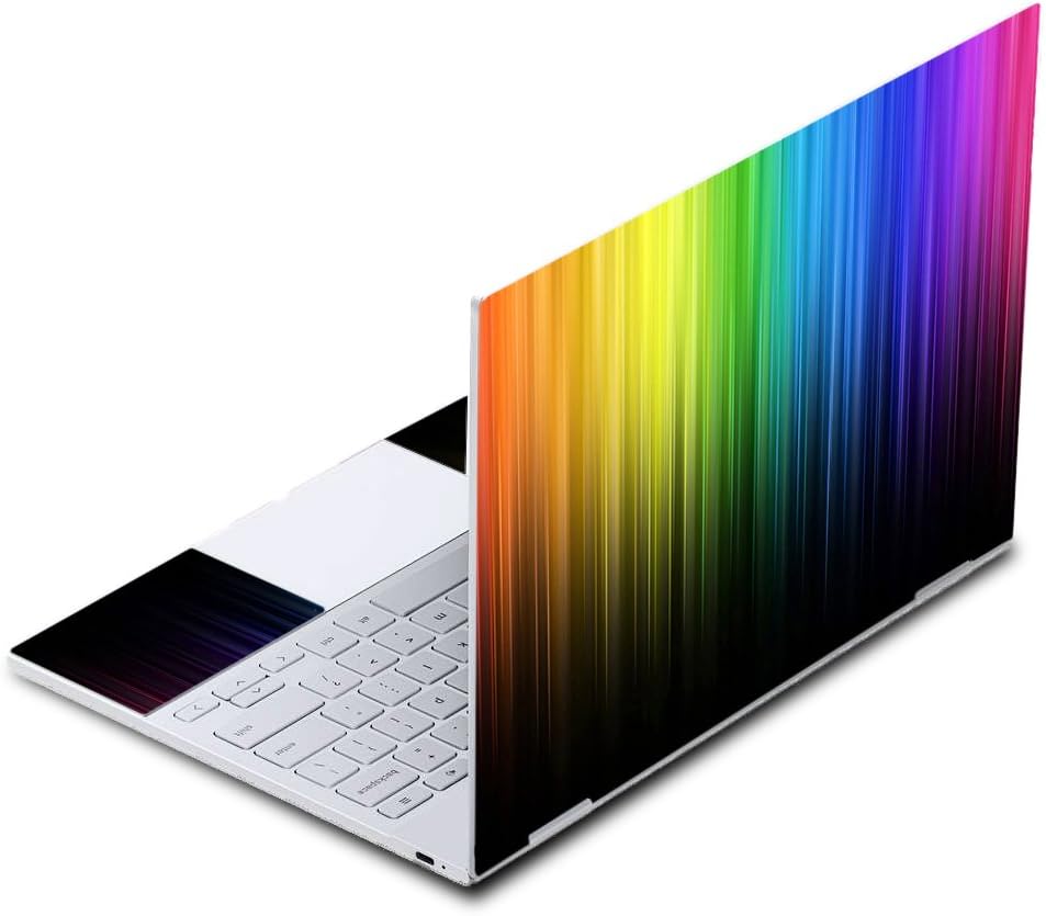 MightySkins Skin Compatible with Google Pixelbook - Rainbow Streaks | Protective, Durable, and Unique Vinyl Decal wrap Cover | Easy to Apply, Remove, and Change Styles | Made in The USA