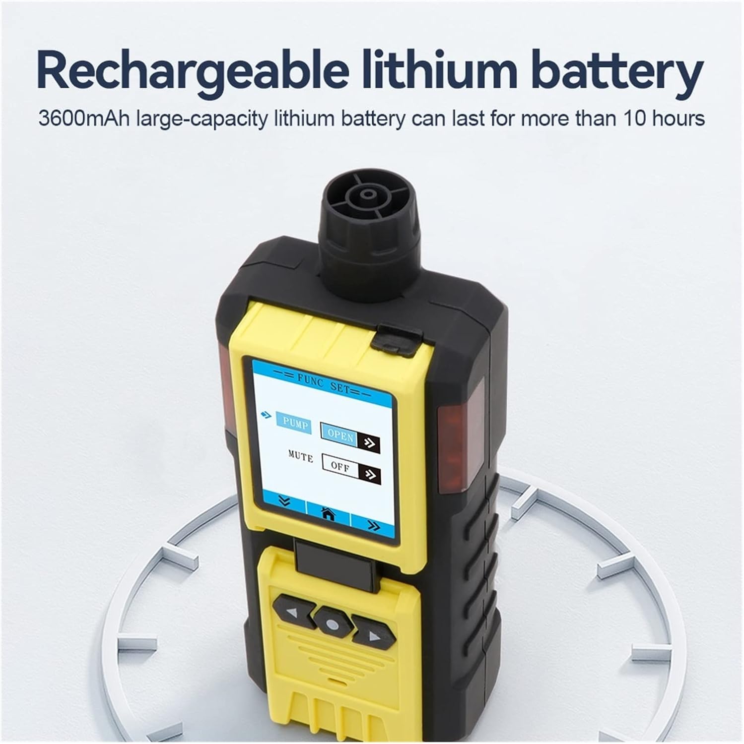 Air Quality Tester, Pumping Gas Detector Portable EX Combustible gas Four Alarm methods explosion-proof Alarm detector,Enjoy the Health Benefits