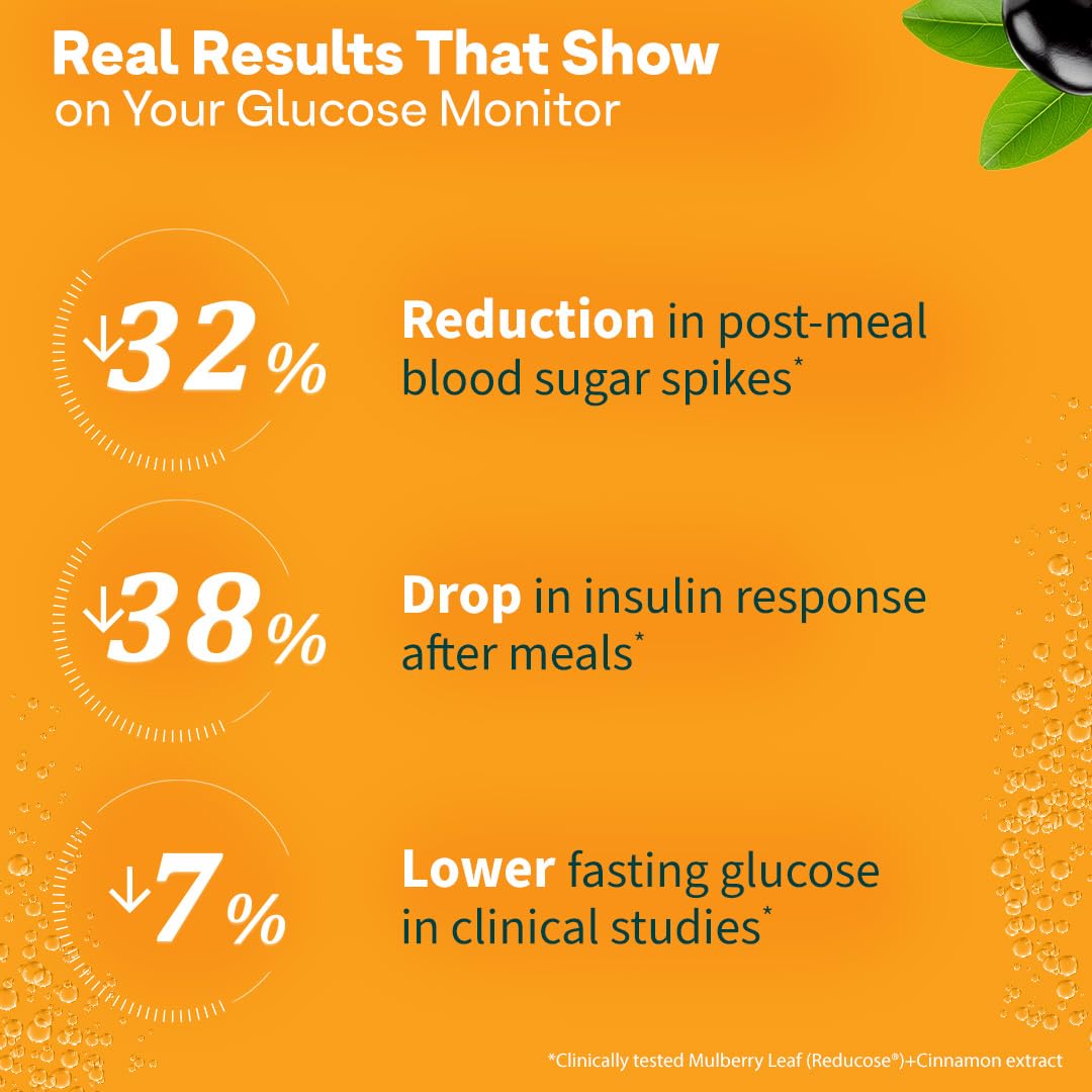 OZiva Sugar Support Effervescent | Supports Daily Blood Sugar Management & Insulin Function | Reducose®, Cinnamon, Jamun, Karela, Gymnema - 15 Tablets 2