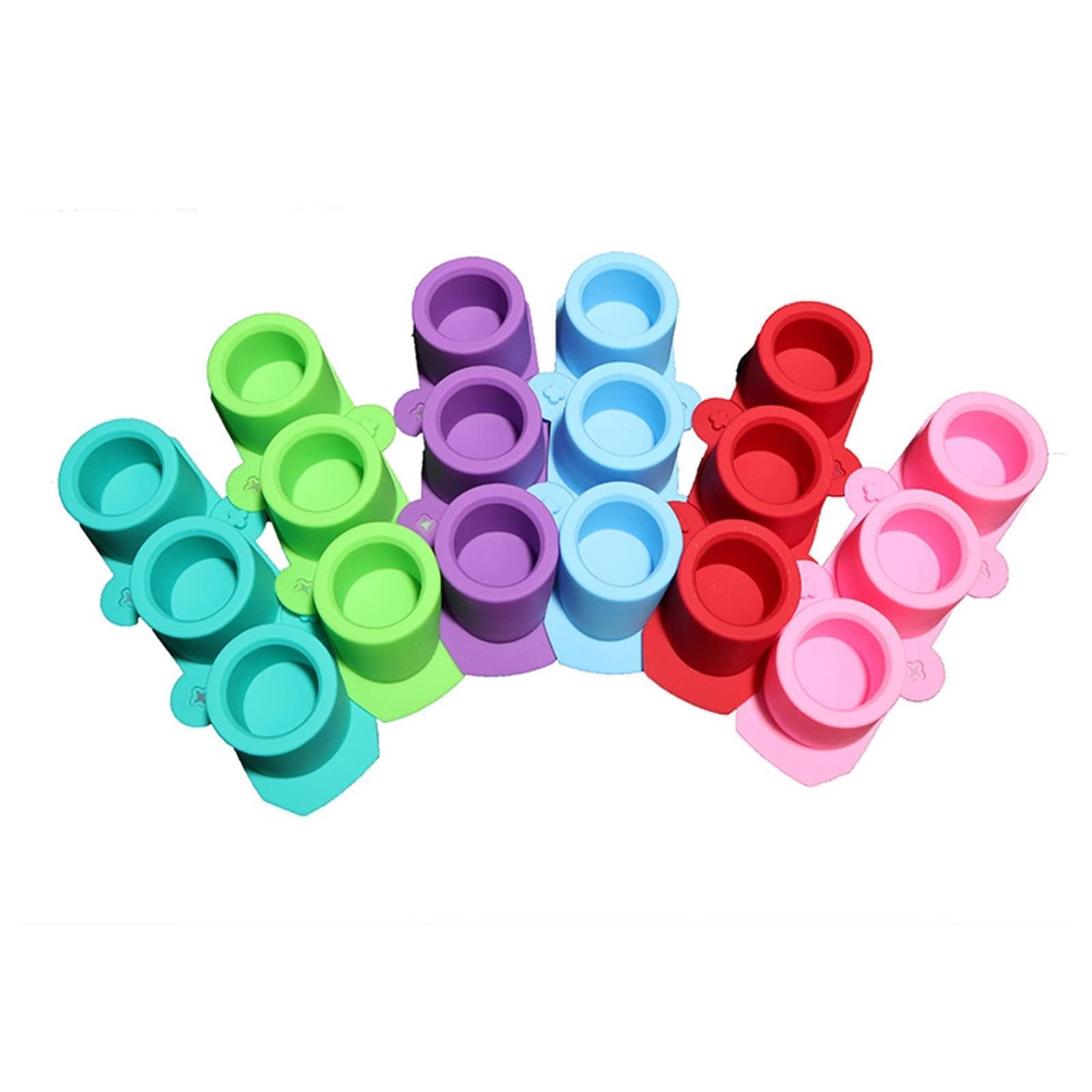 3-Hole Flowerpot Silicone Mold Geometric Concrete Resin Casting Plant Pot Epoxy Resin Casting Tool Hand Bottle Making Mousse Cake Baking Mold Dessert Molds for Cheesecake/Jelly/Brownie /