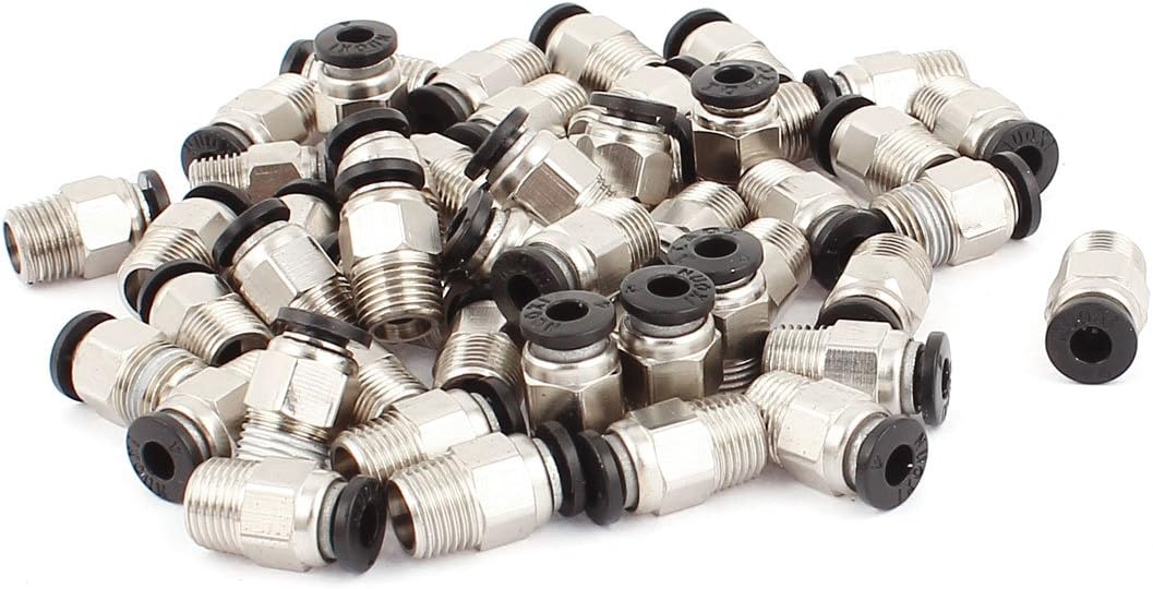 NPT 1/8" Male Thread to 5/32" Dia Tube Push in Connect Fitting 50 Pcs (id: a4c 049 dc6 8be d75