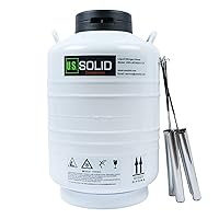 Vista 15 de U.S.SOLID 30L Contenedor criogénico de nitrógeno líquido LN2 Tanque Dewar con correas 6 botes
