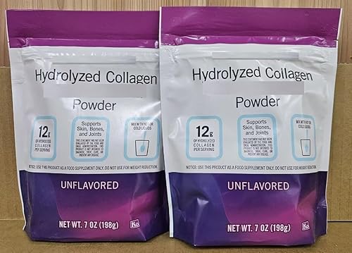 Trader Joe - Colágeno hidrolizado sin sabor en polvo, 7 onzas, 6.98 oz (dos bolsas)