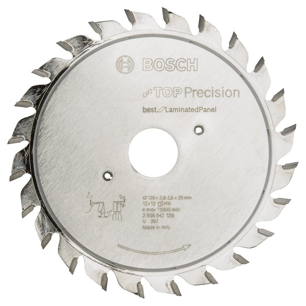Bosch Vorritzblatt Top Precision Laminated duvar askı, 120 x 20 x 2,8 – 3,6 mm, 2608642129 için en iyisi