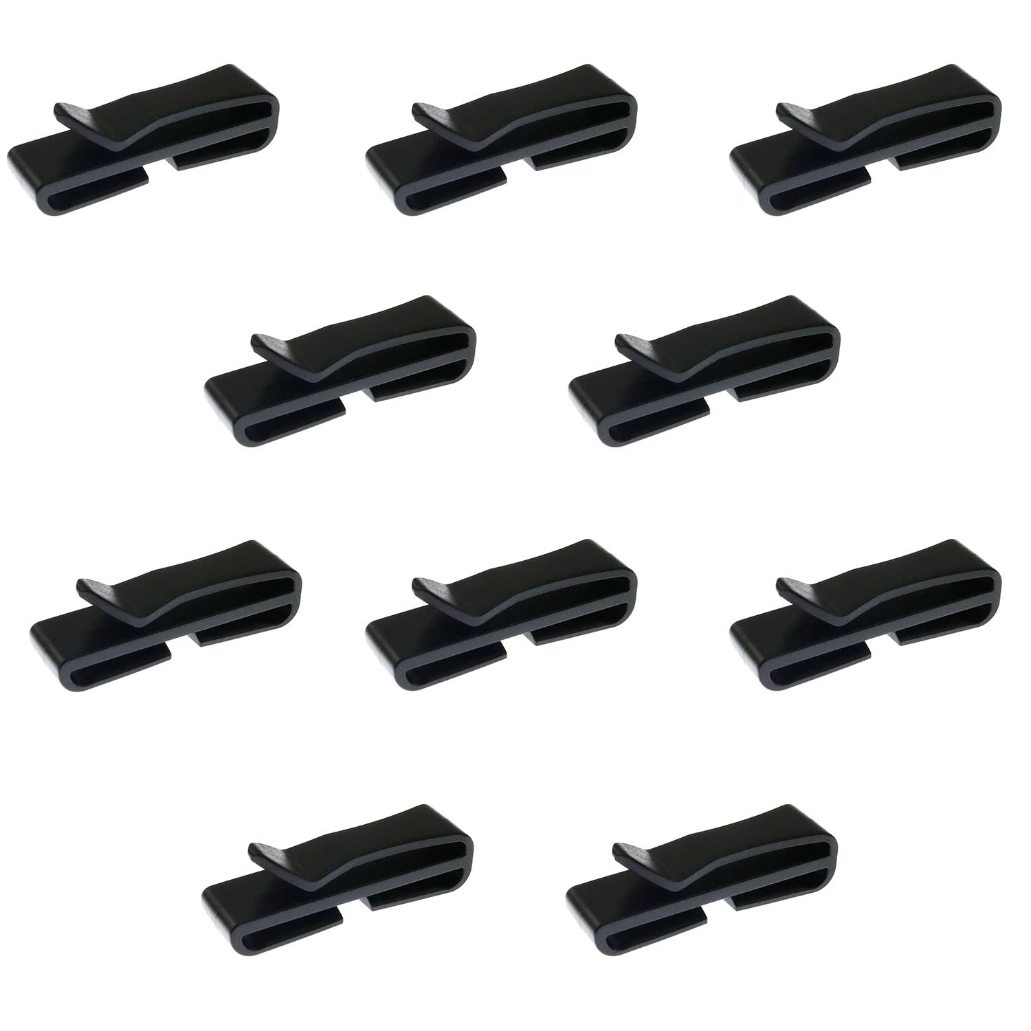 Webbing Ending Clip ZYAMY 10pcs Webbing Keeper Clip Adjust Keeper Buckle Connect Quick Slip Keeper for Webbing Backpack Straps (1.5 Inch /38mm)