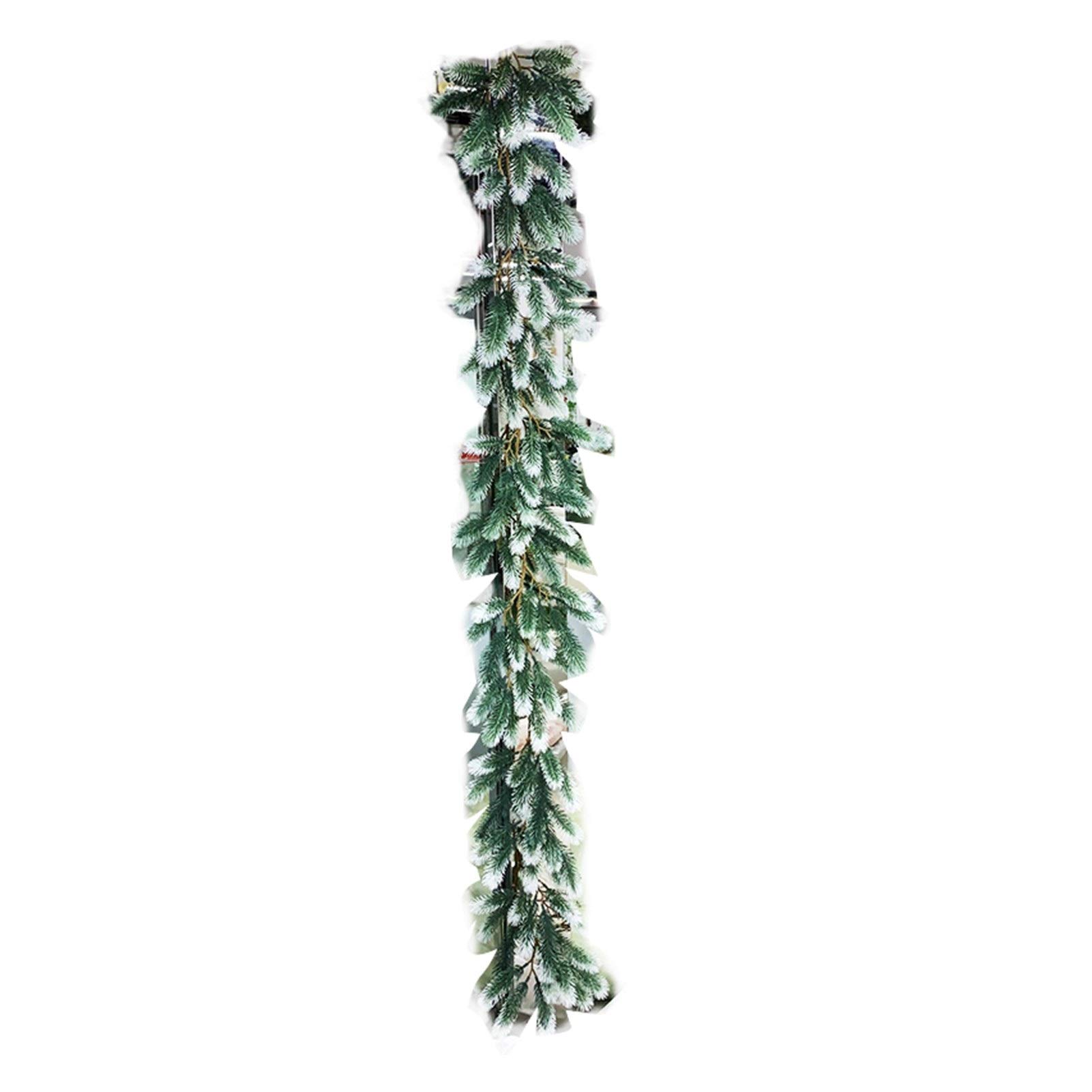 Guirlande de Noël 1m80 en sapin artificiel vert pour décoration festive de maison
