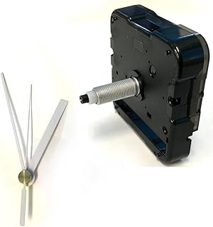 手作り時計用ムーブメント 時計シャフト & 針セット (ロングシャフト&棒型・白Q-11)