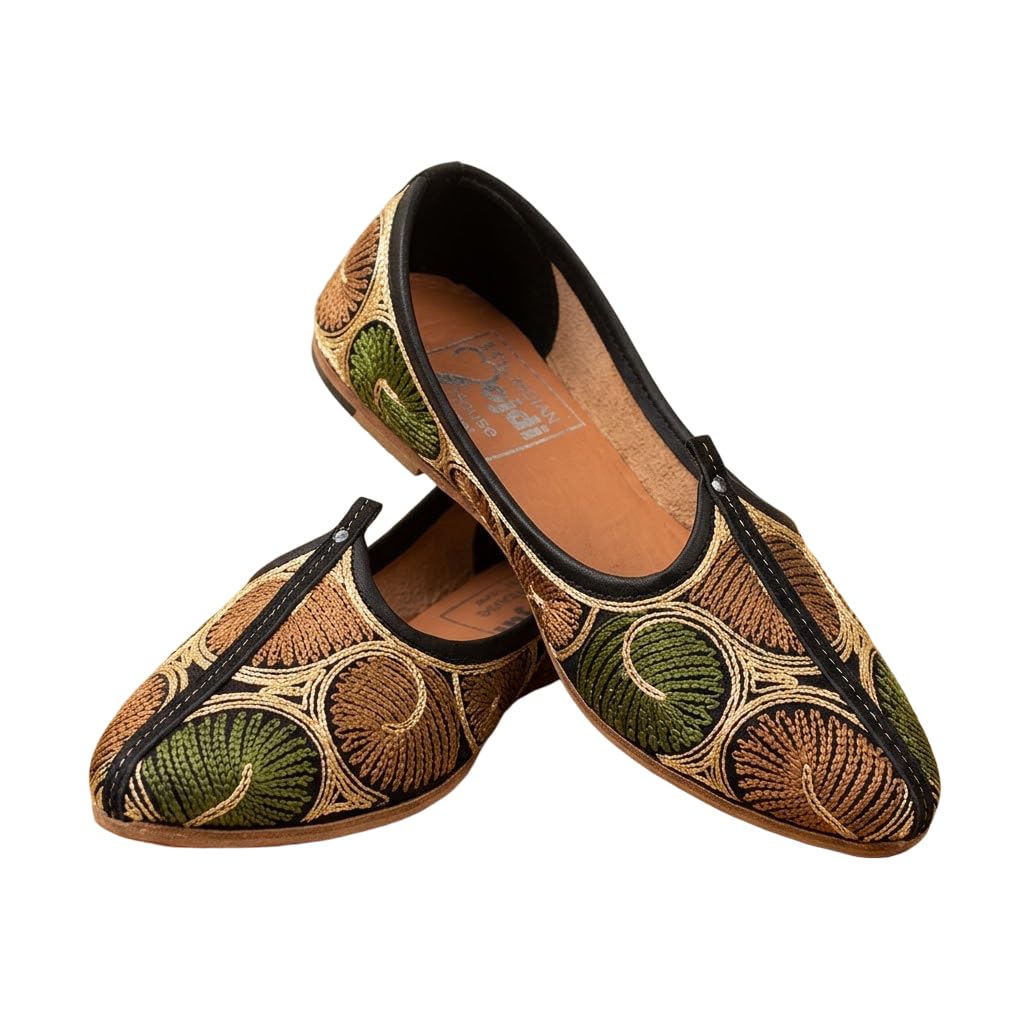 Men’s Traditional Leather Mojari Shoes – Rajasthani Ethnic Wedding Jutti for Men | Stylish Mojdi, Juti, and Loafer Design-image-19