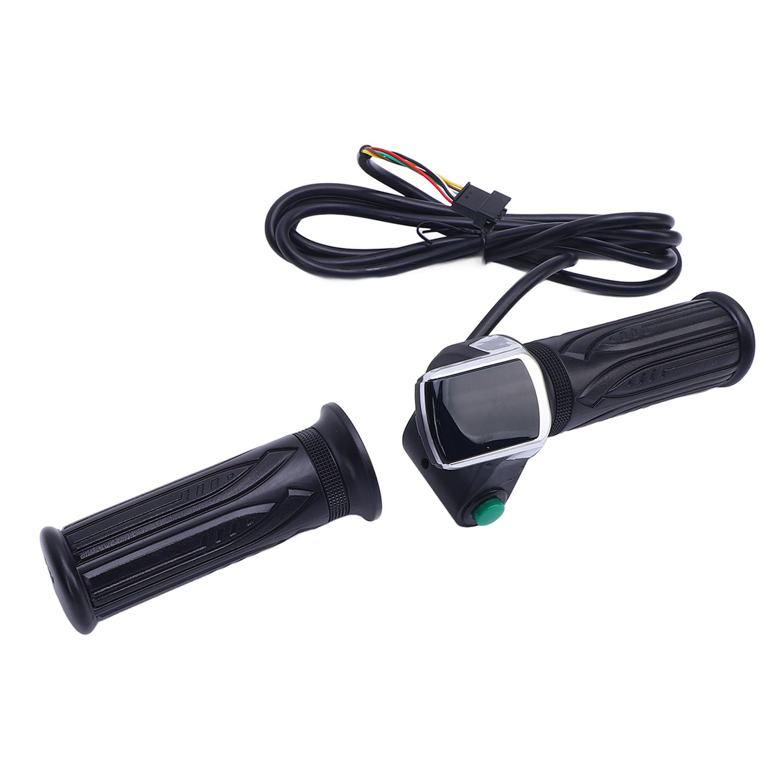 Poignée d'accélérateur pour vélo électrique 36 V avec Affichage de la Batterie Contrôle de Vitesse Sensible Performance Stable Ajustement Universel pour Guidon de 22,2 mm
