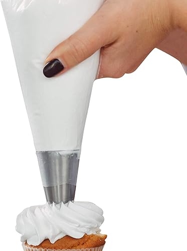 100 bolsas extra grandes antiestallido, bolsas pastosas para tartas y glaseados de crema de mantequilla, hornear cupcakes, decoración de glaseado,