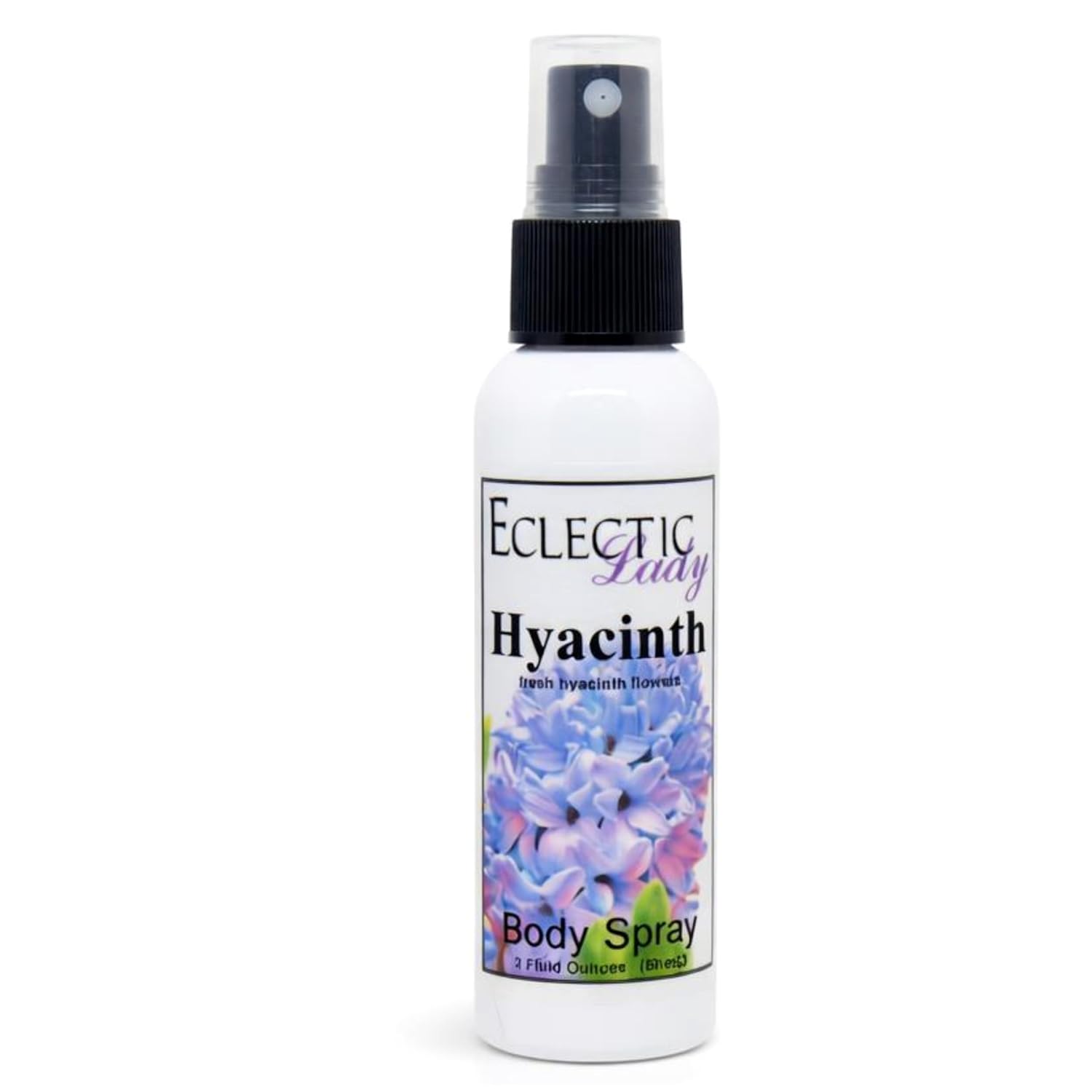 Eclectic Lady Hyacinth Body Spray, 2 ounces, Body Mist for Women with Clean, Light & Gentle Fragrance, Cologne with Soft, Subtle Aroma For Daily Use
