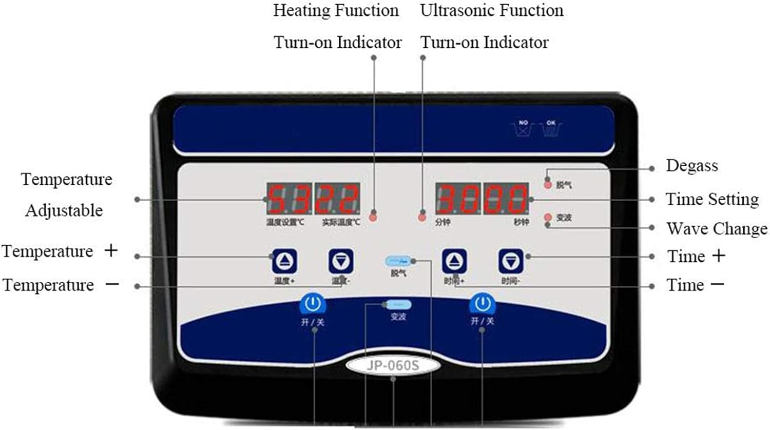 15L Ultrasonic Cleaner, Ultrasonic Vinyl Record Cleaner with LCD Touch Screen/30min Speedy Cleaning/Heating Function, Suitable for Jewelry, Ring, Eyeglasses