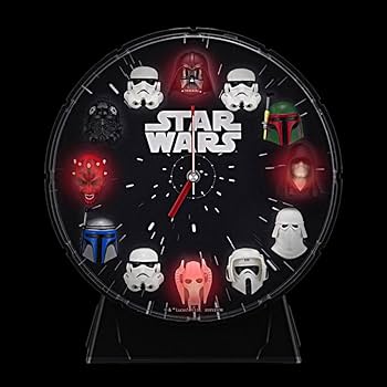 Amazon.co.jp: スター・ウォーズ 目覚まし時計 メロディ付き 黒 リズム