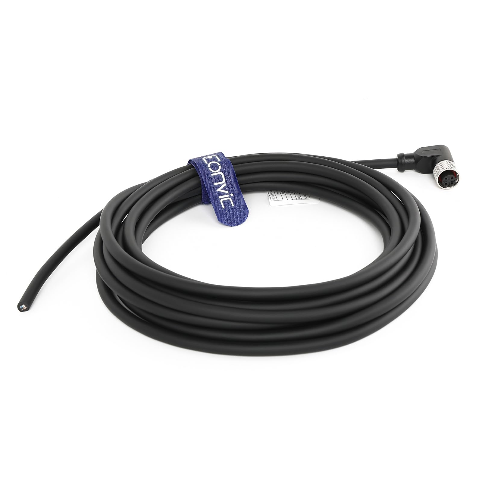 Câble de capteur électrique M12 4 broches femelle à angle droit 5 m