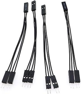 4PCS Motherboard Boot Cable Reboot Cable Two Way Dual Boot Switch PC Motherboard Power LED Switch for Computer Group Dual Boot Desktop Interface Dual Reboot Cable