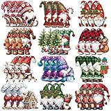 HTTDSLF 36 Pezzi Addobbi Albero di Natale, Decorazioni Albero di Natale, Gnomi Natalizi, Addobbi Natalizi, Decorazione dell'albero di Natale, per Albero di Natale Festa la Casa Decorazioni (3)