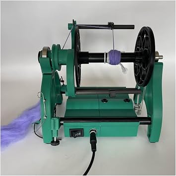 Electric Spinning Wheel, Dog Hair Wool Spinning Thread, Stepless Speed Regulation, Forward and Reverse Switching, Household Mini Yarn Winding Machine