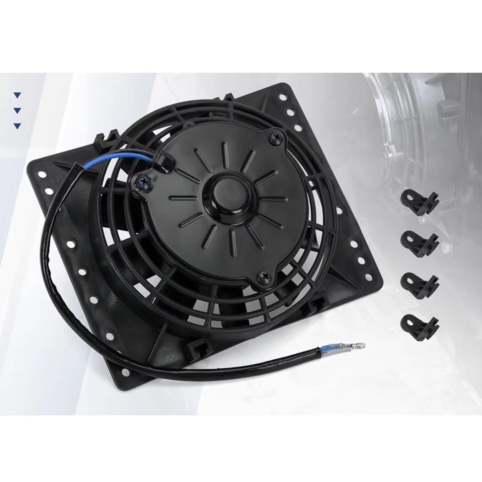 Auto Ventilador Refrigeración Para 6 Pulgadas Universal 12V 38W