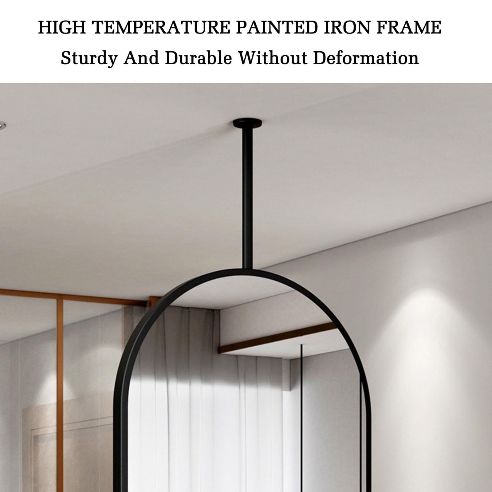 Podświetlane lustro do makijażu i golenia LED do Vani Simple Detive lustro łazienkowe, przezroczyste i praktyczne narożniki, śr. 40 x 80 cm