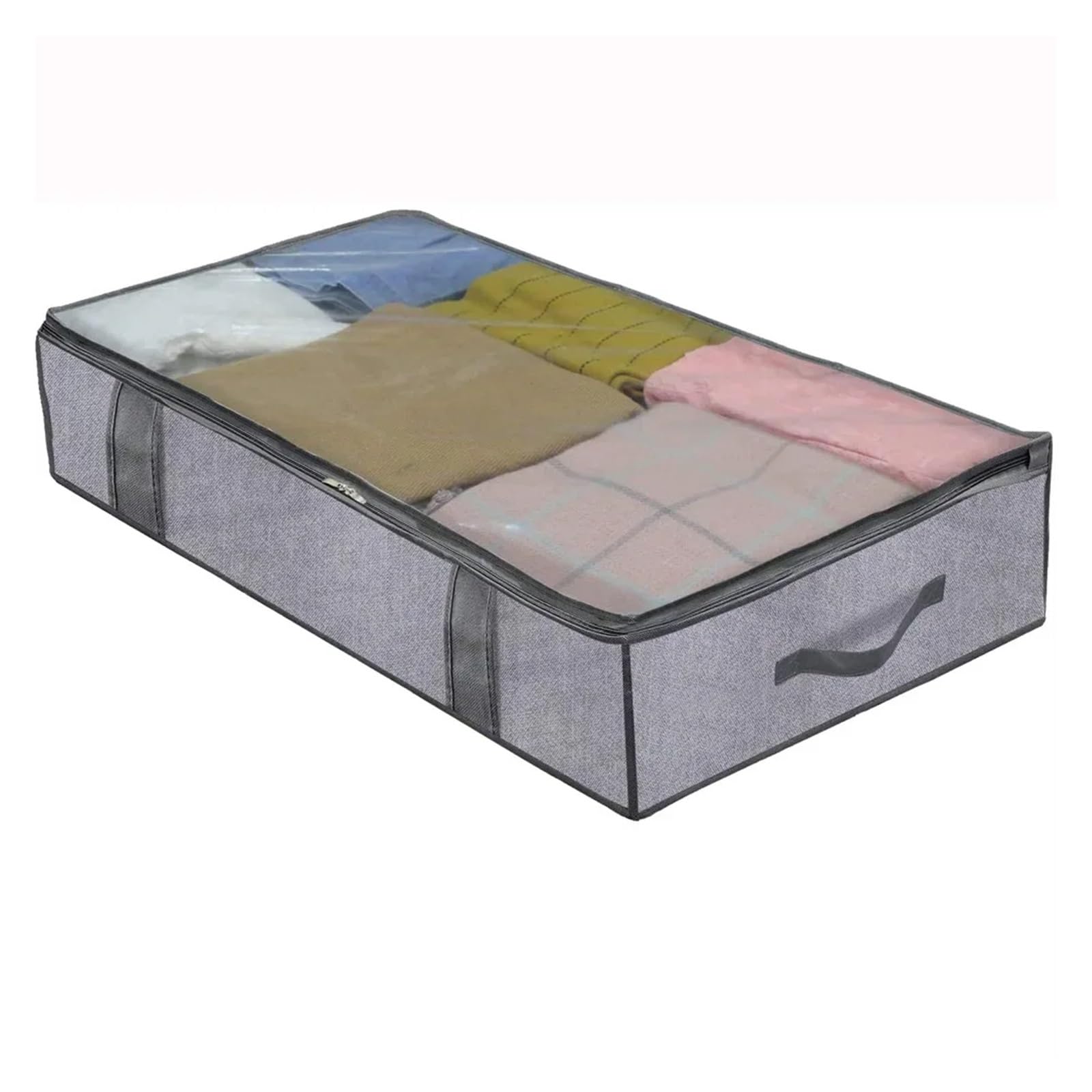 RRYPBOVG Foldable Blanket Storage Bags 3PCS Underbed Storage Bag Large Capacity Storage Bins Clothes Storage Bag Foldable Blanket Pillow Quilt Storage Bags Closet Organizer