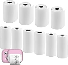 Pack of 10 Instant Thermal Paper Printing Camera Rolls for Kids - Printed Refill for Boys and Girls