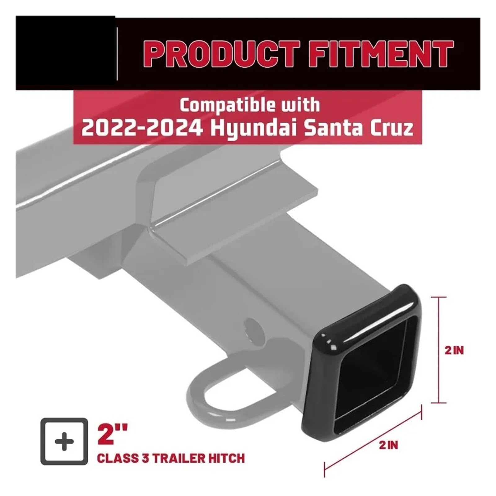 Trailer Hitch Compatible With 2022-2024 Tow 2 Inch Receiver Wszechstronna kompatybilność