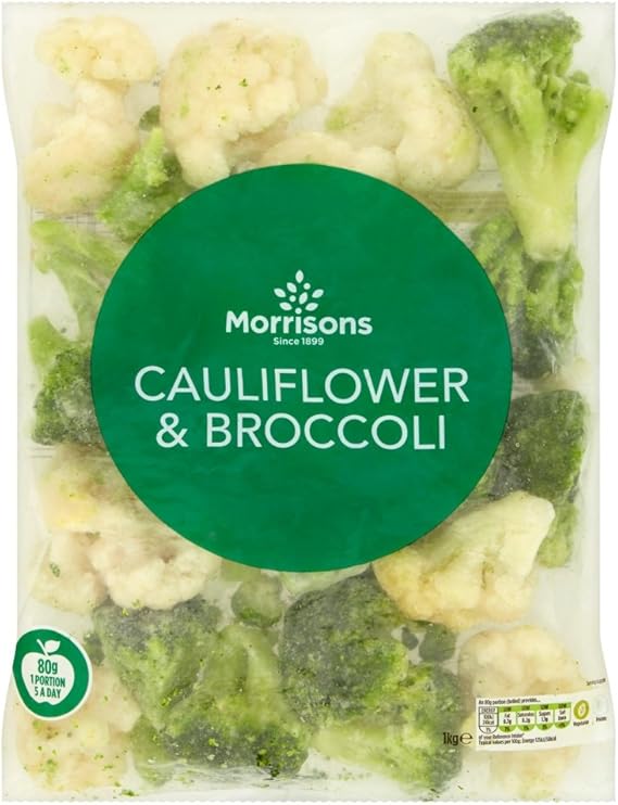 Morrisons Broccoli and Cauliflower Mix, 1kg (Frozen) Amazon.co.uk