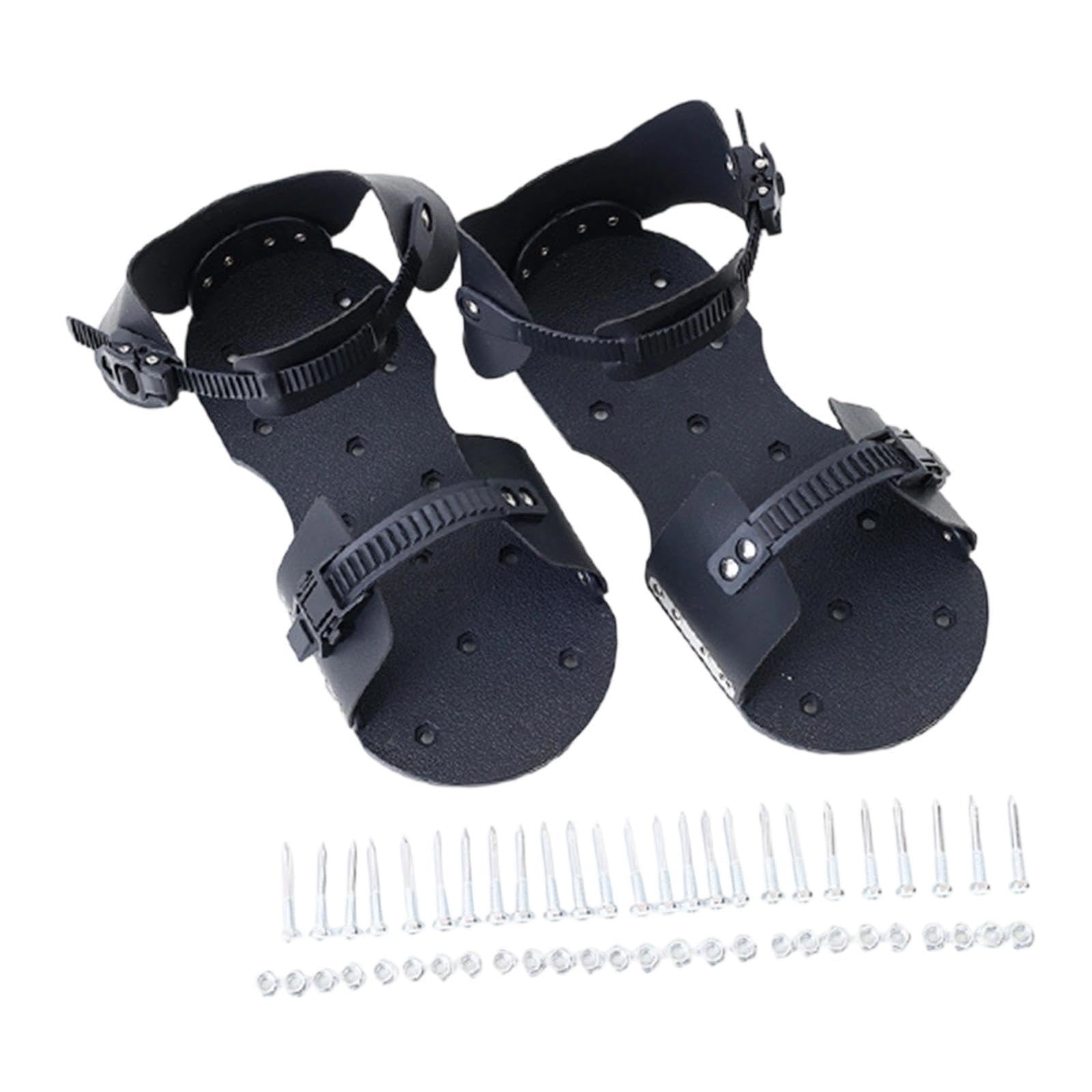 jojomis Chaussures aérateurs de pelouse efficaces pour terrasse, jardin, chaussures à pointes pour revêtements résineux installation de couverture EU 38-45 - clou 5 cm