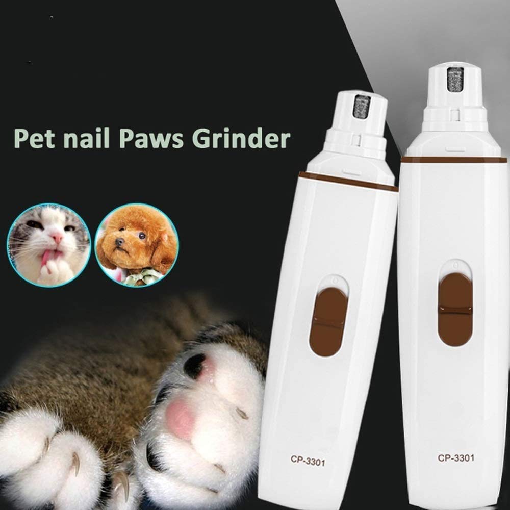 Trimmer de la Amoladora del Clavo del Perro, Recargable eléctrico 2 velocidades Patas de Mascotas Recortador de Clavos Aseo de Aseo for Perros pequeños/medianos/Grandes