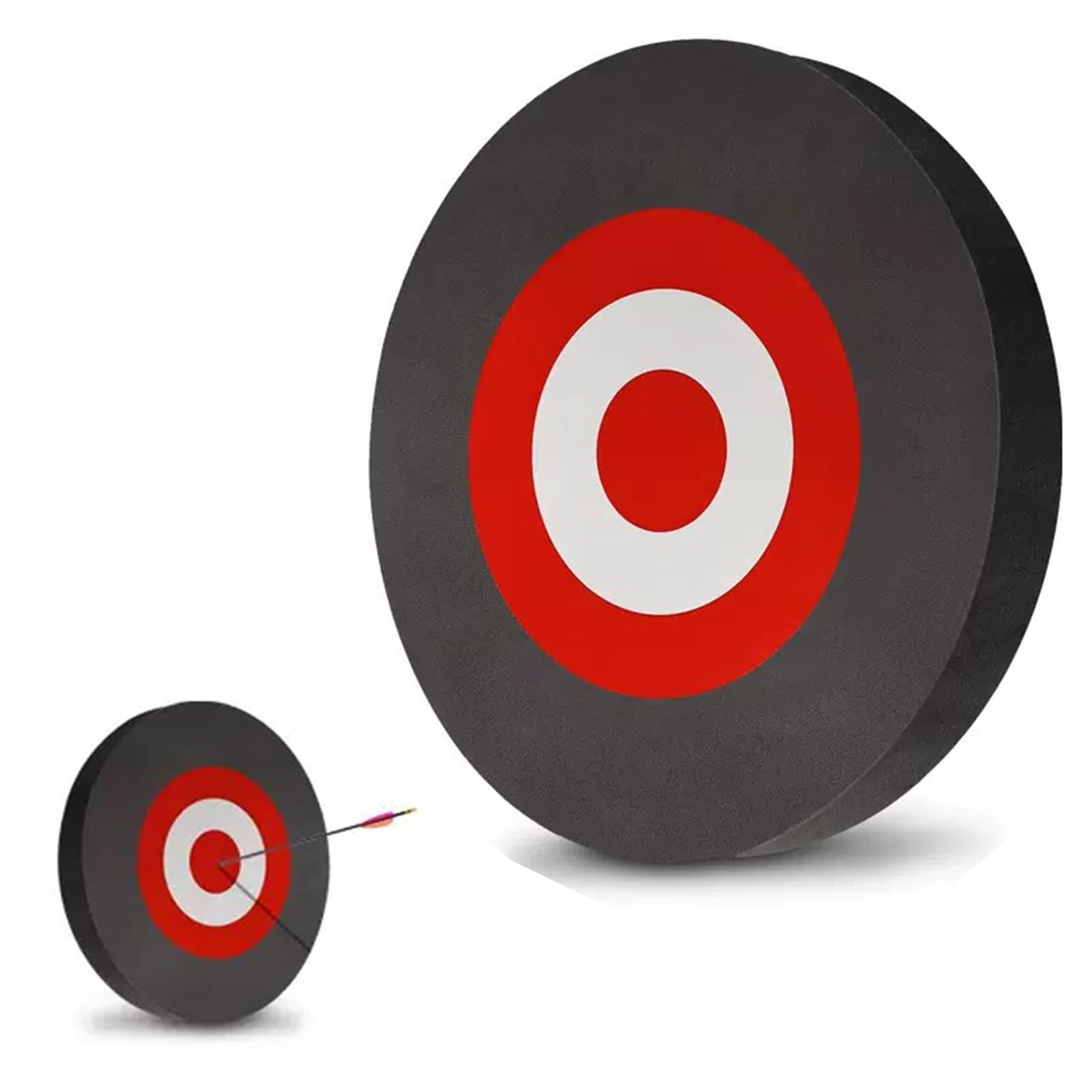 KURUGELI Cible de tir en Mousse EVA 9 Pouces, Cible Ronde 25cm pour tir à l'arc, Pratique intérieur extérieur, adaptée Arc Classique Arc composé Entrainement Chasse