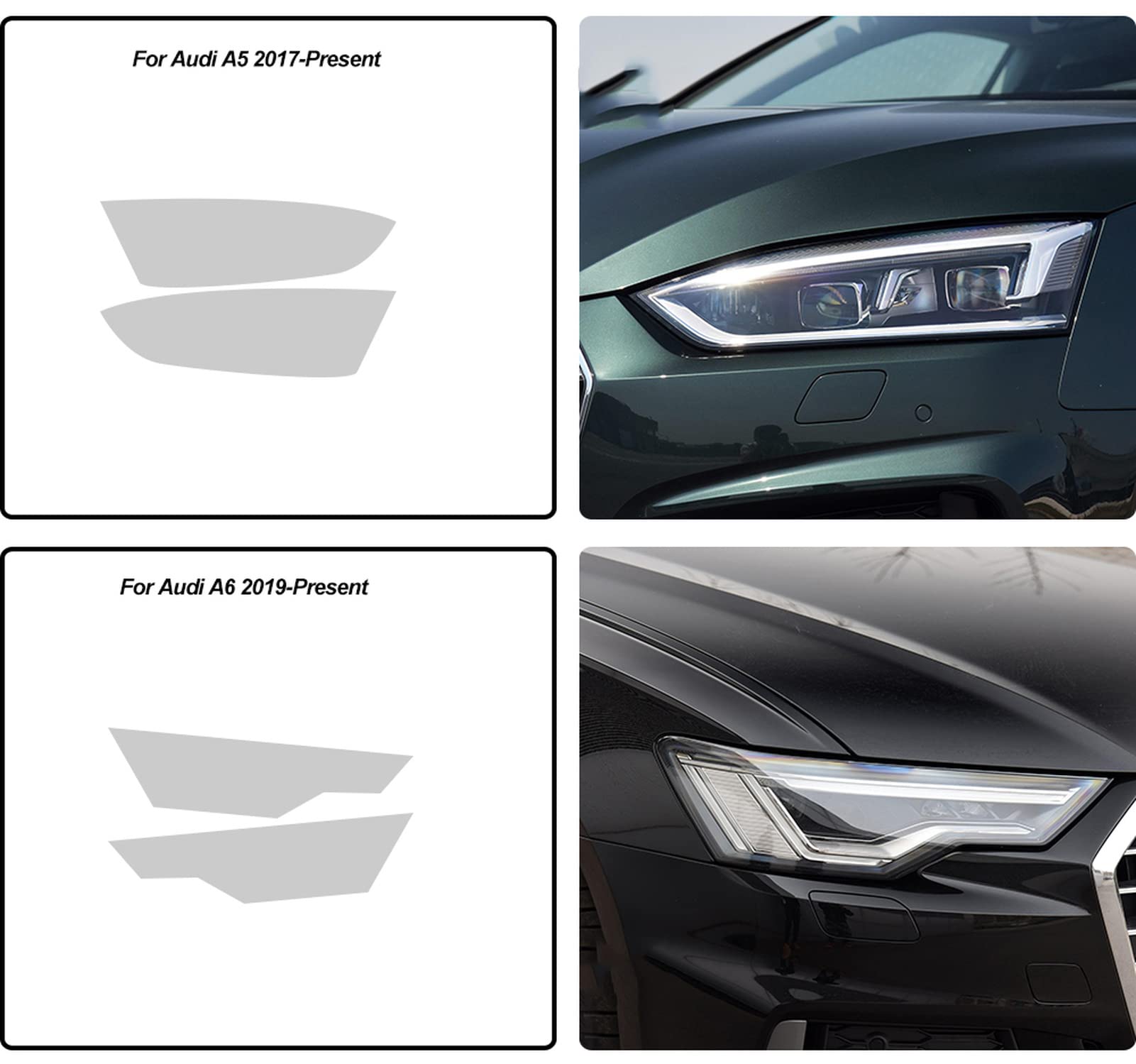 BROTECT 2x klare transparente Schutzfolie (für Audi R8 42 2008-2015 RNS-E