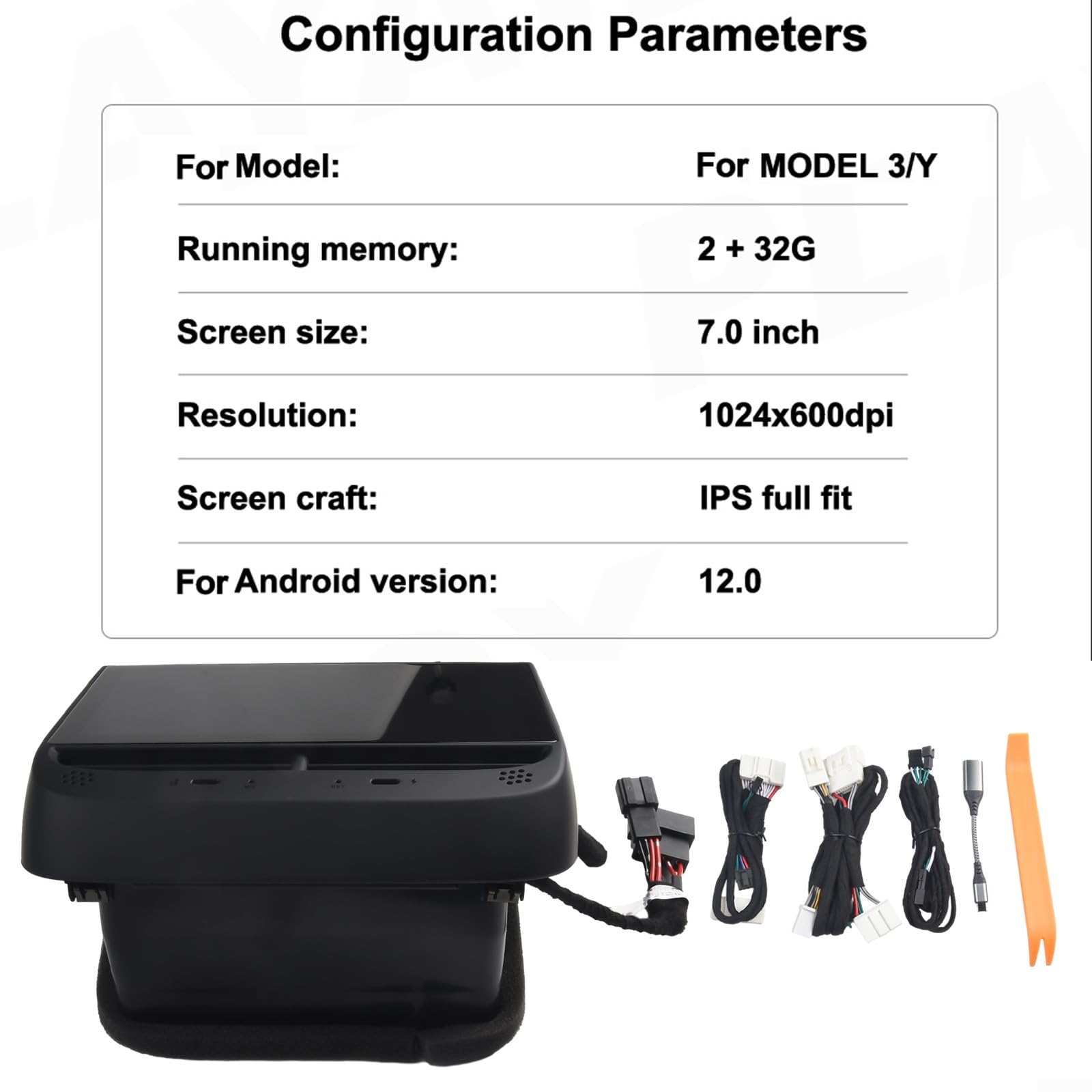 Écran tactile multifonction pour Tesla Model 3/Y avec commandes améliorées pour plus de confort