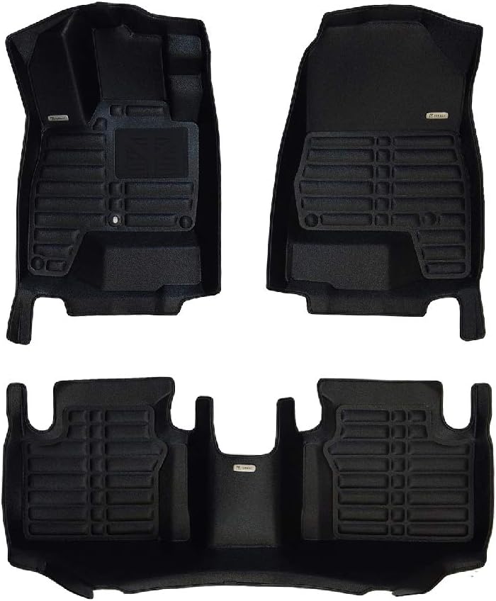 TuxMat Custom Car Floor Mats for Honda Clarity 2018-2022 Models - Laser Measured, Largest Coverage, Waterproof, All Weather. The Best Honda Clarity Accessory (Full Set - Black)
