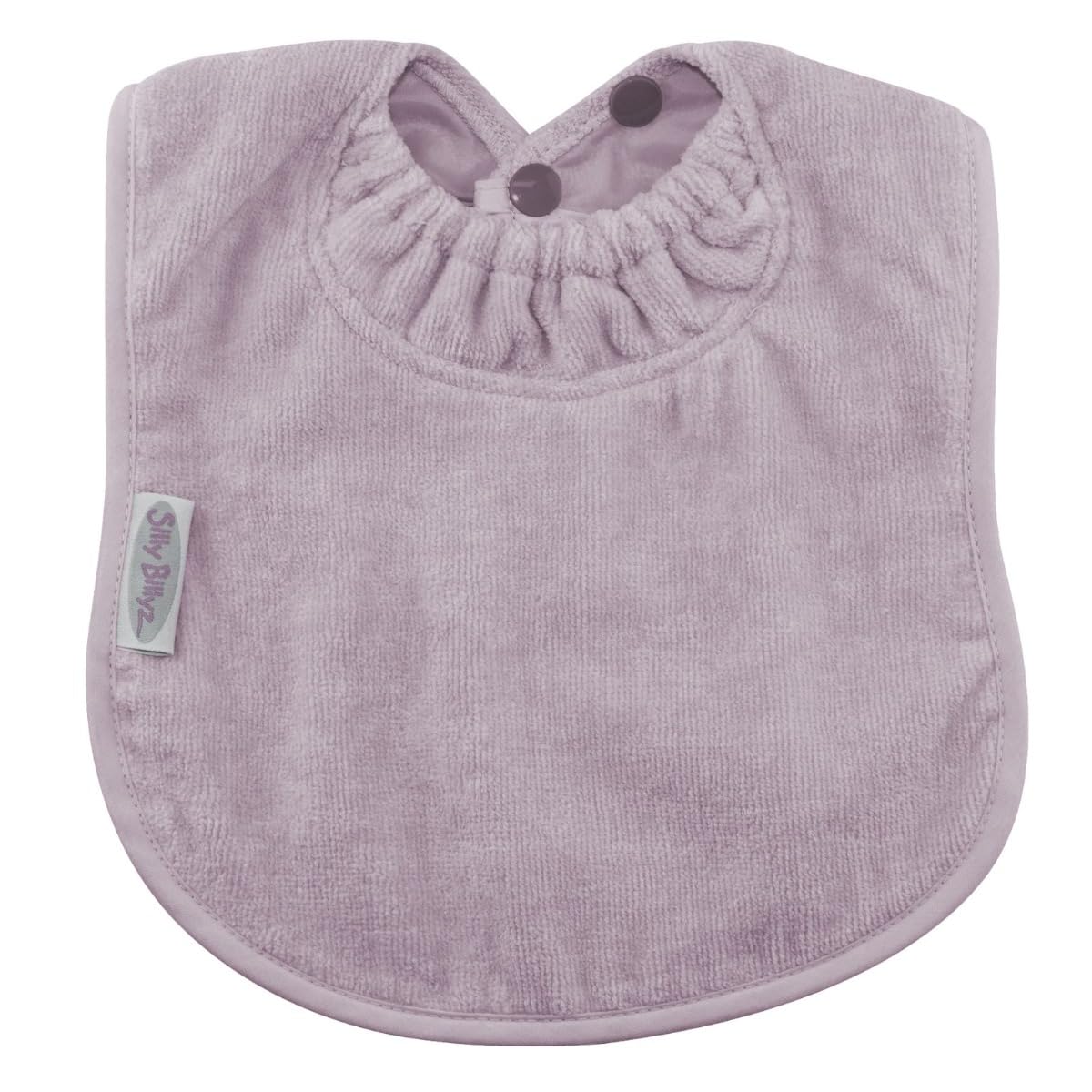 Silly Billyz Purple Towel Large Bib, Lavender