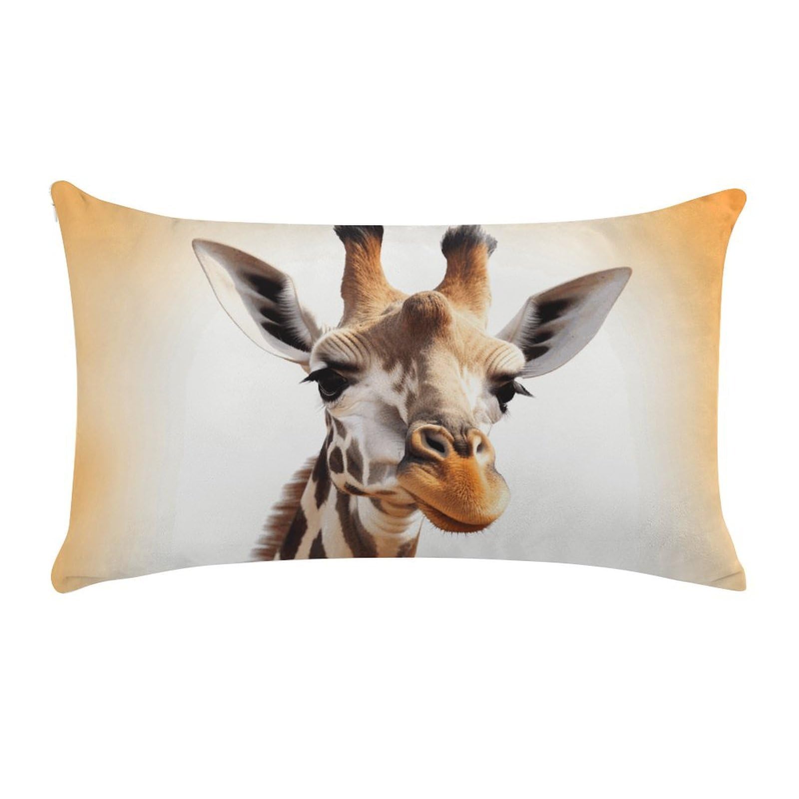 Cute Giraffe Pillow Cases for Sofa, Super Soft Plush Pillow Cover with Zipper, Luxury Cozy Pillow Shams for All Seasons, Lightweight Pillowcases for Bedroom, 12" X 20"