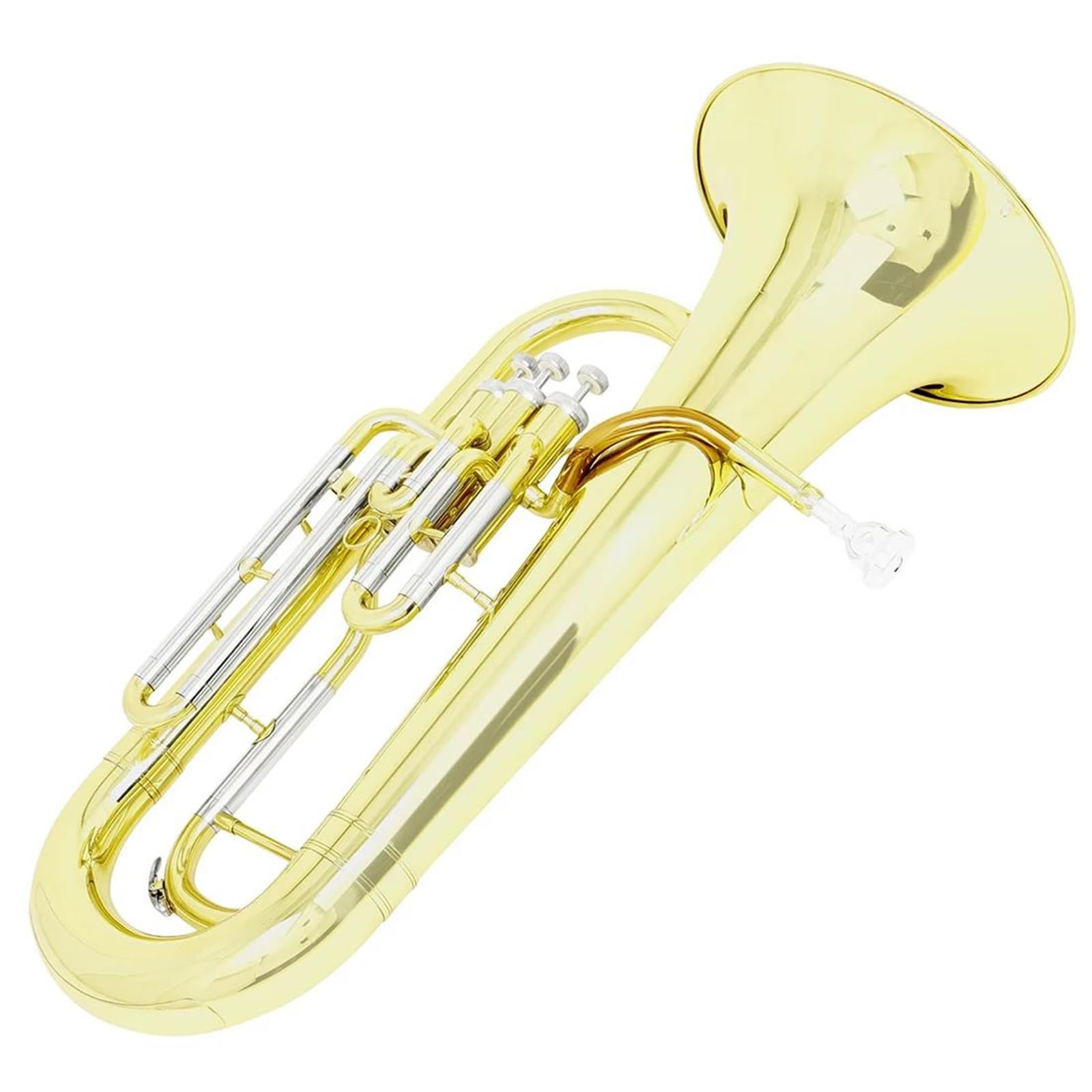 Eufonium Bb Euphonium 3 Kluczowy Zawór Pionowy Złoty Lakier Róg Barytonowy Z Zestawem Akcesoriów Do Instrumentów Muzycznych