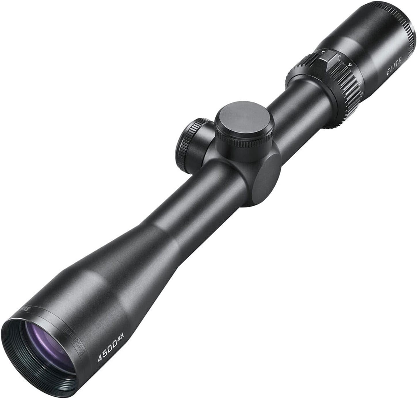 Bushnell Elite 4500 4X Riflescope 2.5-10x40, Hunting Riflescope, Multi-X Reticle, Second Focal Plane, 30mm Tube, Black