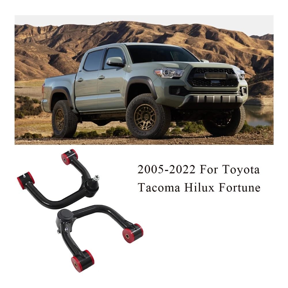 Wahacz samochodowy Przedni górny Wahacz kompatybilny z Toyota Tacoma Hilux Prerunner 2-4" Lift 2005-2022 Wahacz ze sworzniami kulowymi i narzędziem pomocniczym, sworzeń kulowy, tuleja, tuleja