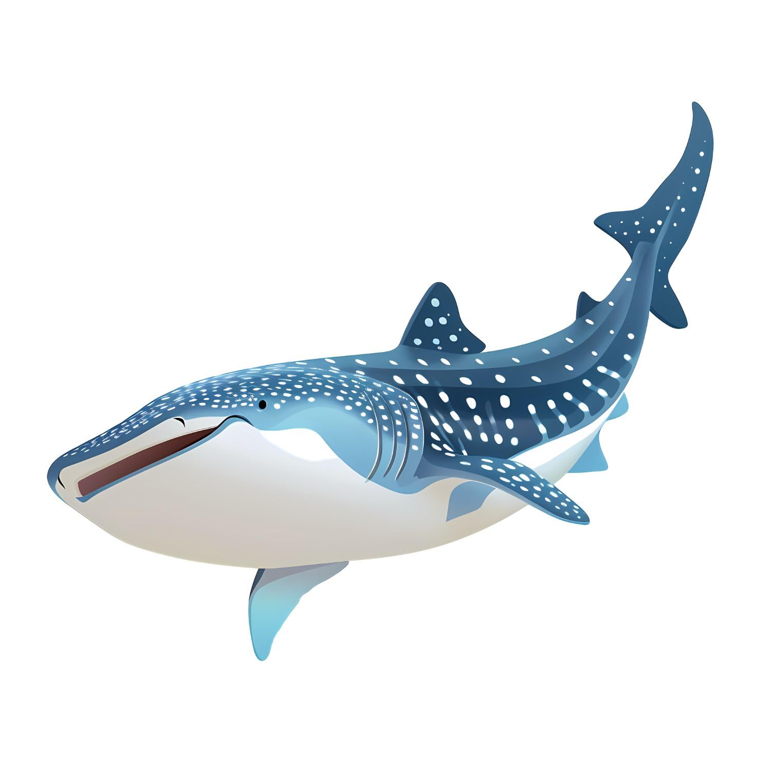 Dreamy Whale with Clouds Wall Sticker 50x59 cm, Pack of 1 Soft Blue Whale Vinyl Decal Nursery Room, Self-Adhesive Fantasy Mural, Whimsical Sea Animal Art Baby Bedroom Decoration-image-12