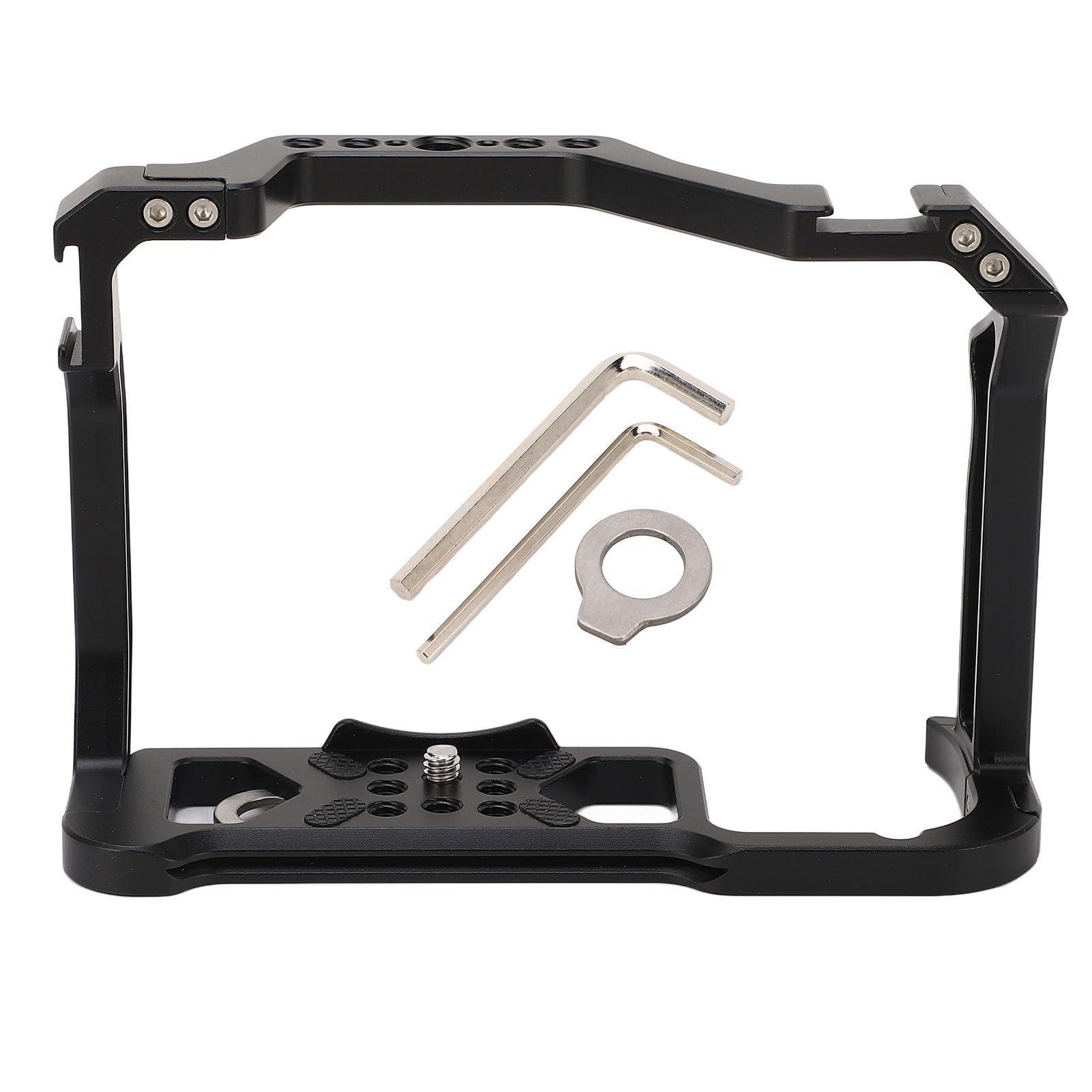 Stabilizzatore in Lega di Alluminio con Gabbia Completa per Fotocamera, Perfetto per Riprese Video Vlogging R5 R6 Design Resistente per Registi