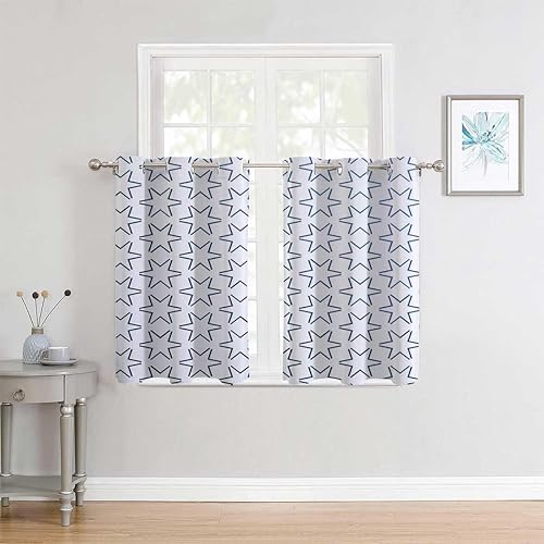 YANFENQI Dorm Closet Curtains Light Color Geometry Lattice Line Modern Closet Door Curtain Cortinas para Ventanas De Cuarto 63Inch Width by 63Inch