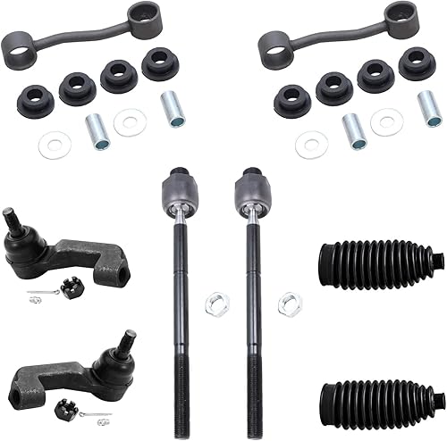 Miniatura 347 de Detroit Axle - Kit de suspensión frontal de 10 piezas para Chevy Trailblazer EXT GMC Envoy XL XUV Buick Rainier Isuzu Ascender Olds Bravada, brazos