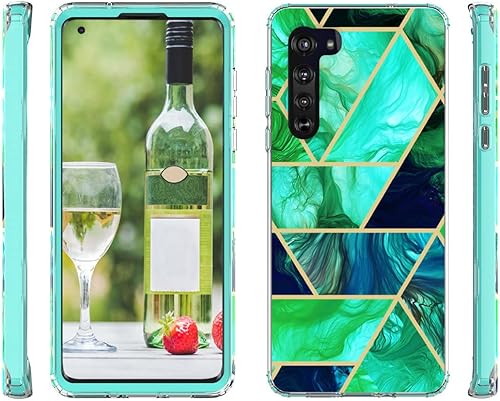 Miniatura 6 de Jeylly Funda para Motorola Moto Edge 5G 2020, cuerpo completo, resistente, a prueba de golpes, antiarañazos, funda híbrida para parachoques híbrida,