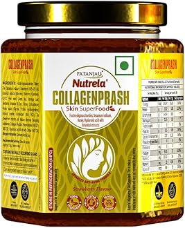Nutrela Collagen Prash Supplement for Glowing & Younger Looking Skin - 400g | Patanjali Collagen Builder Skin Super Food for Men & Women